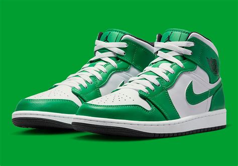 jordan 1 mid lucky green shoes